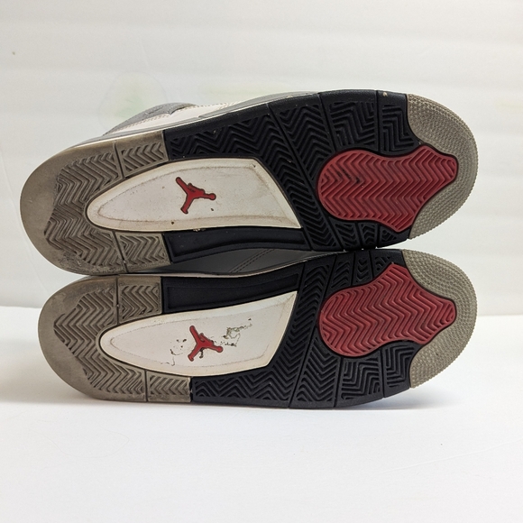Nike Air Jordan 4 Retro OG IV White Cement Size 7Y Basketball Shoes - Picture 6 of 9